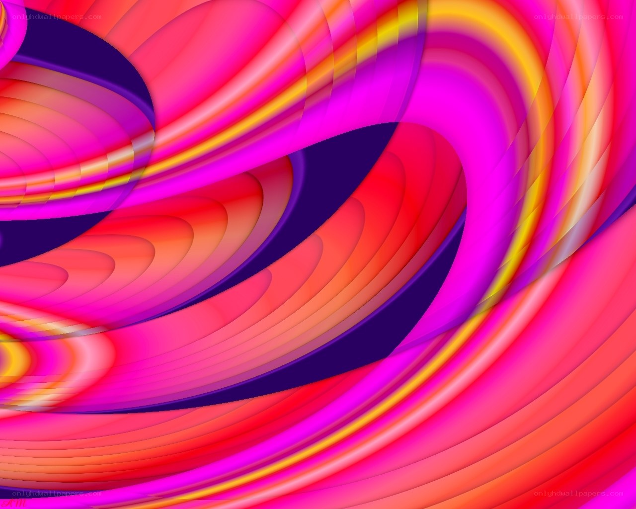 Vibrant abstract swirls