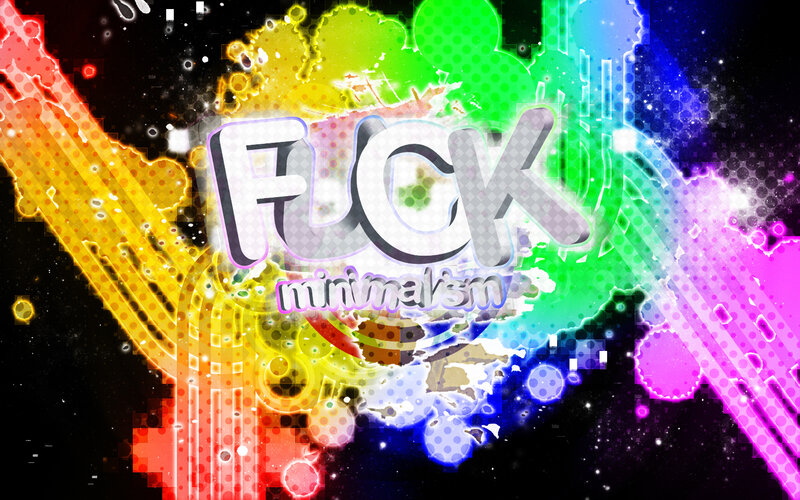 vibrant abstract text art