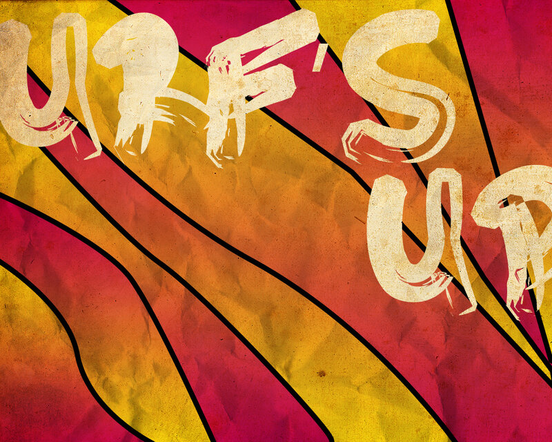 vibrant abstract text design