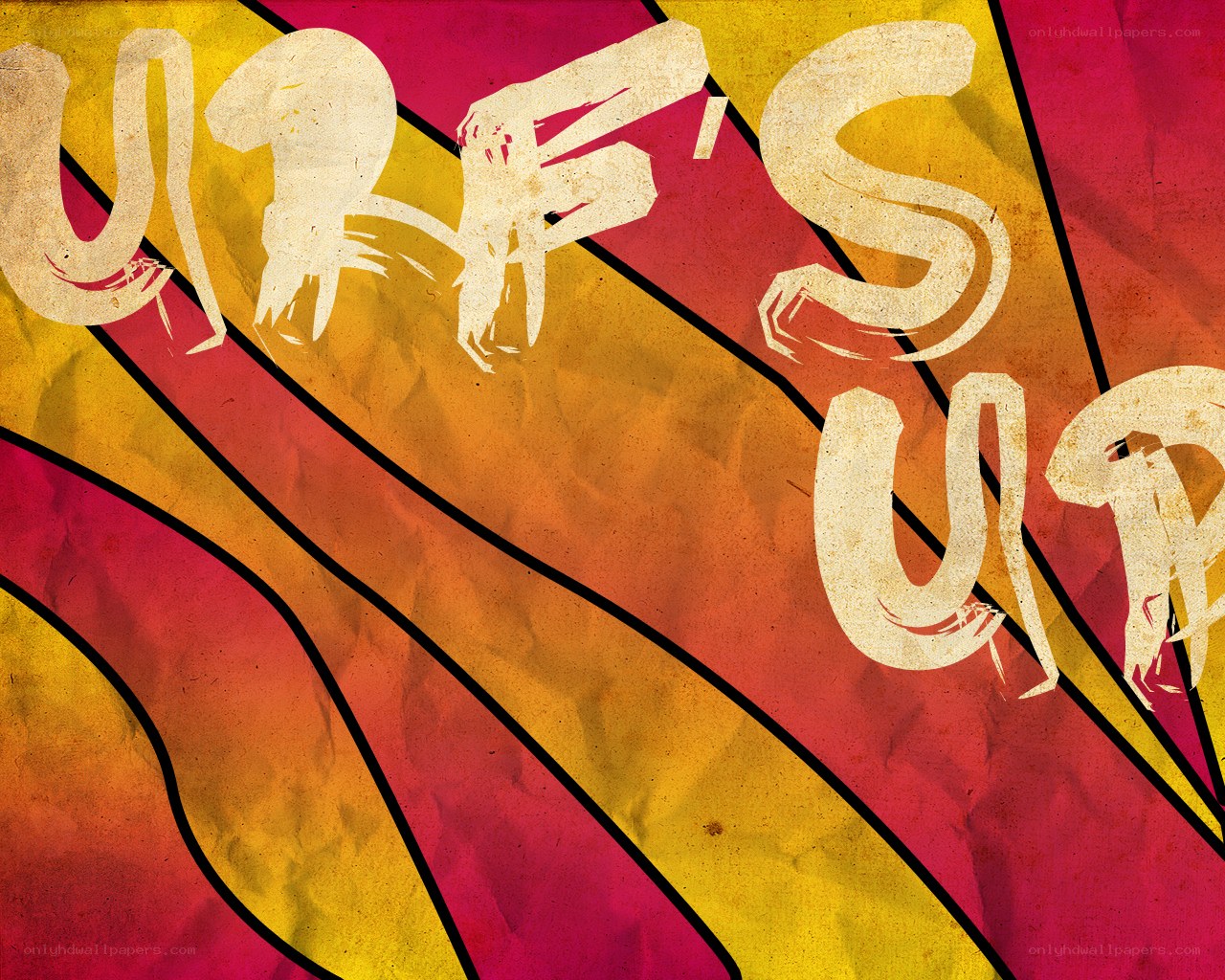 vibrant abstract text design