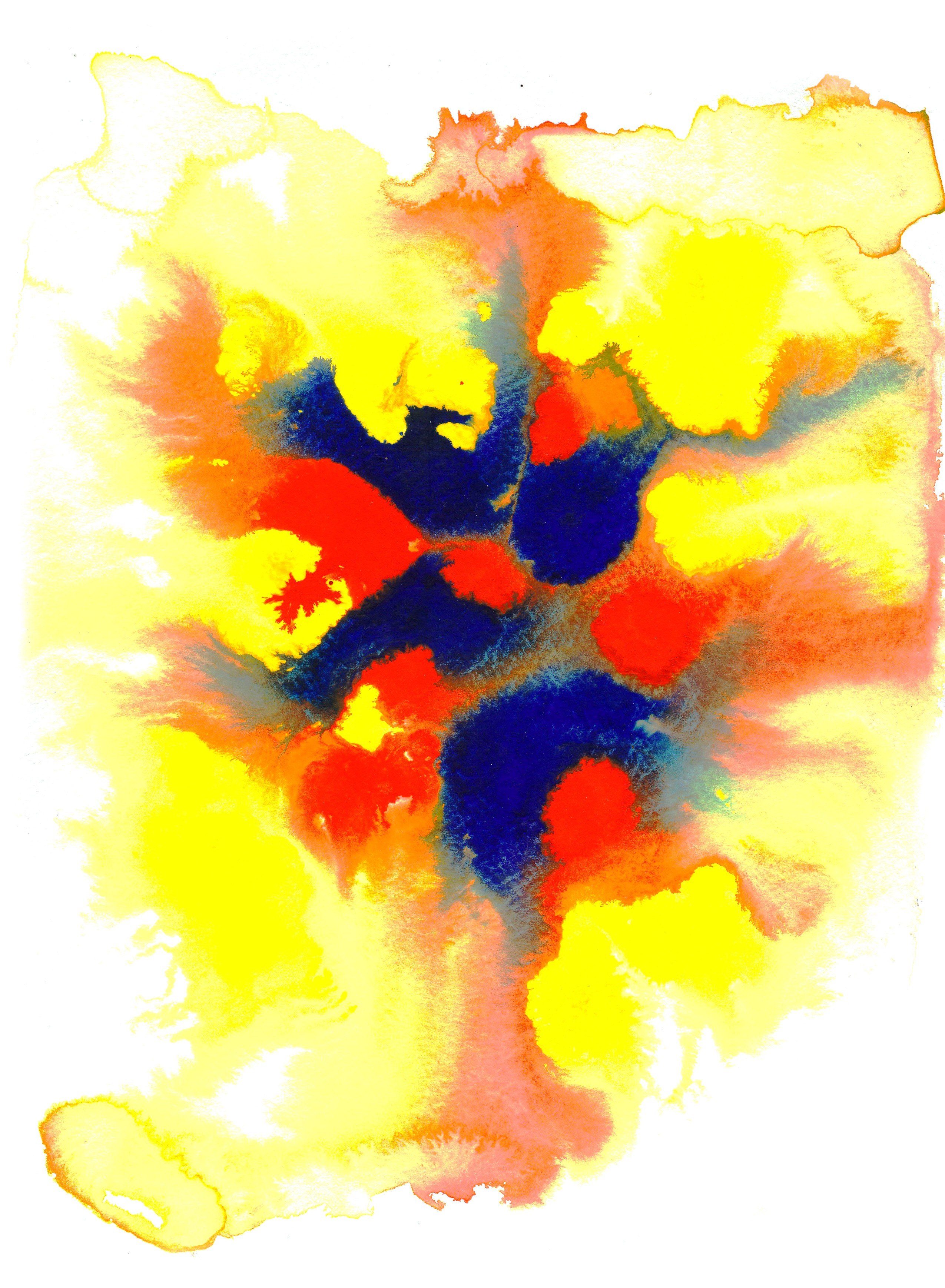 vibrant abstract watercolor