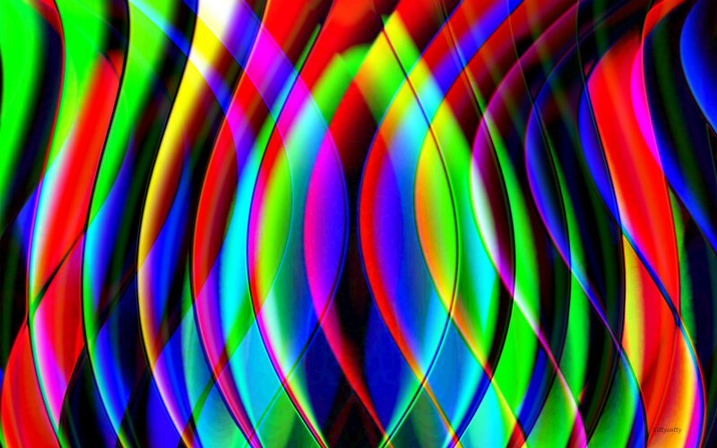 Vibrant abstract wave pattern