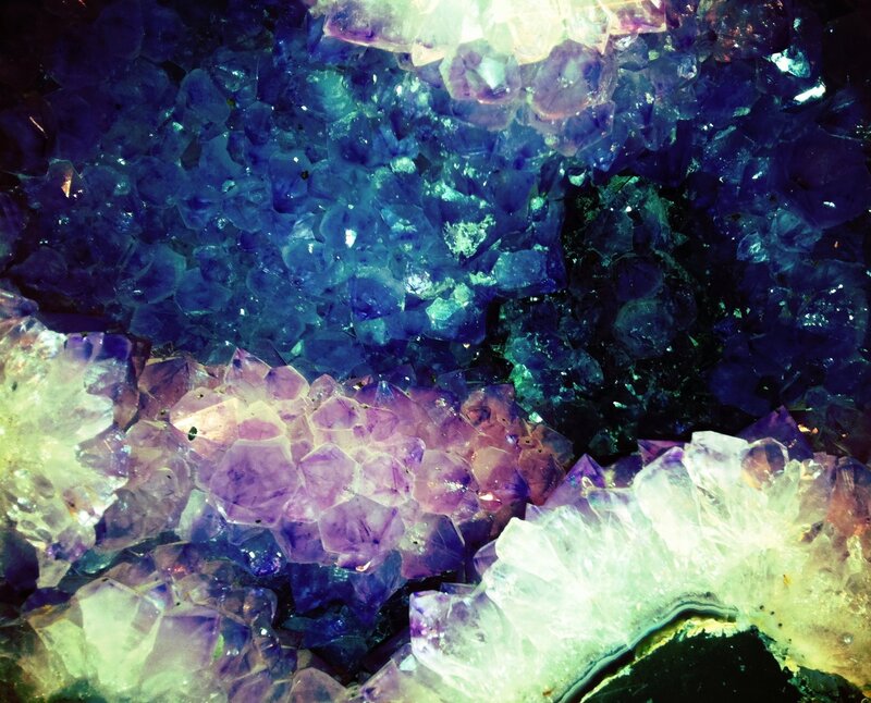 vibrant amethyst crystal cluster