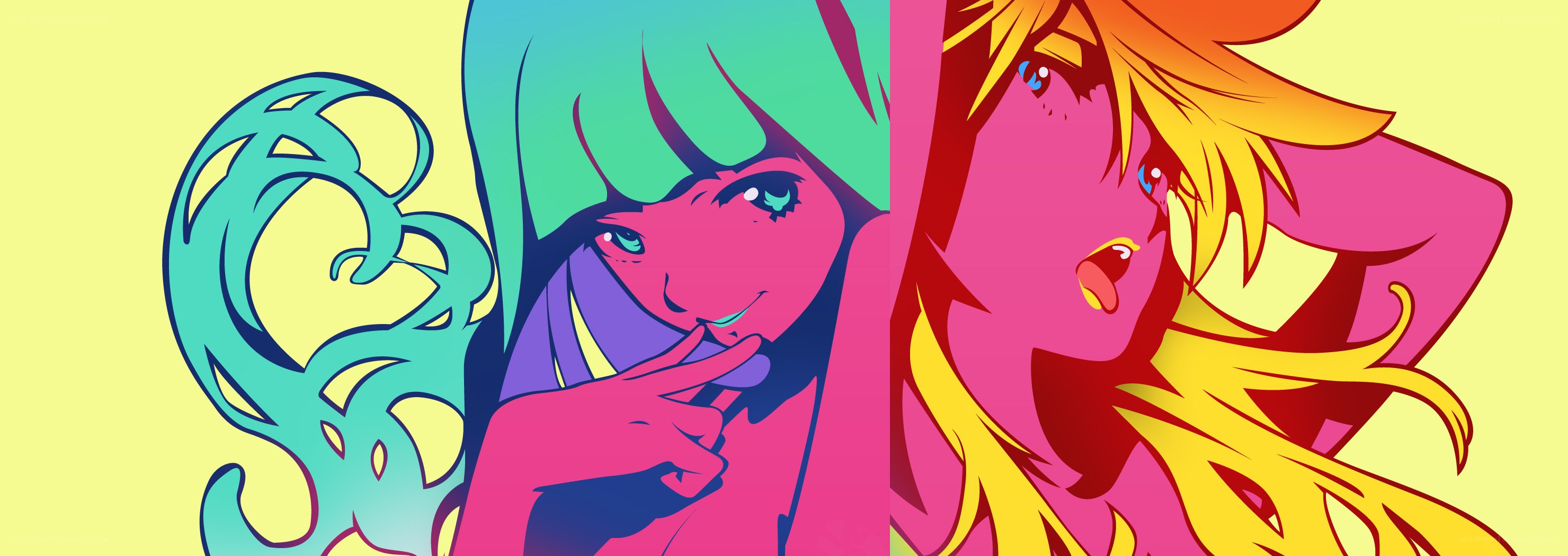 vibrant anime character art