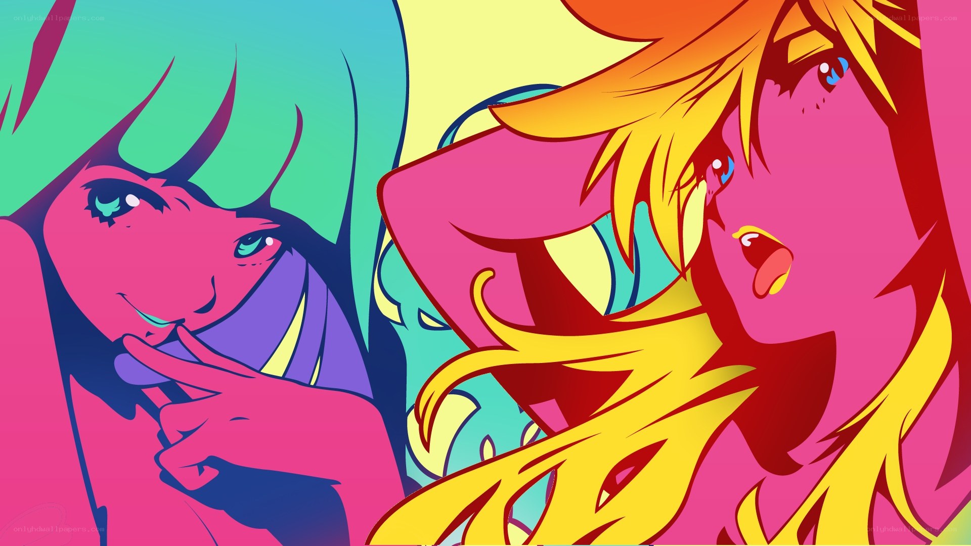 vibrant anime character art