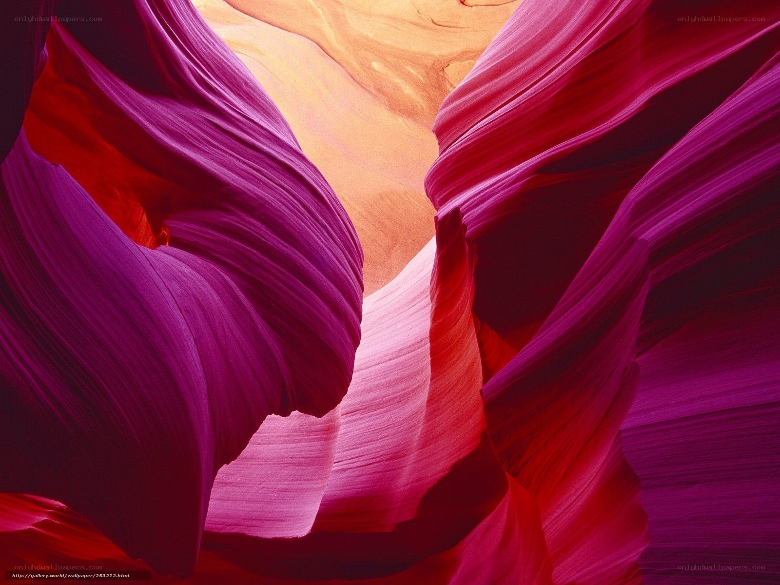 Vibrant canyon rock formations