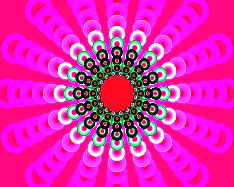 vibrant circular pattern