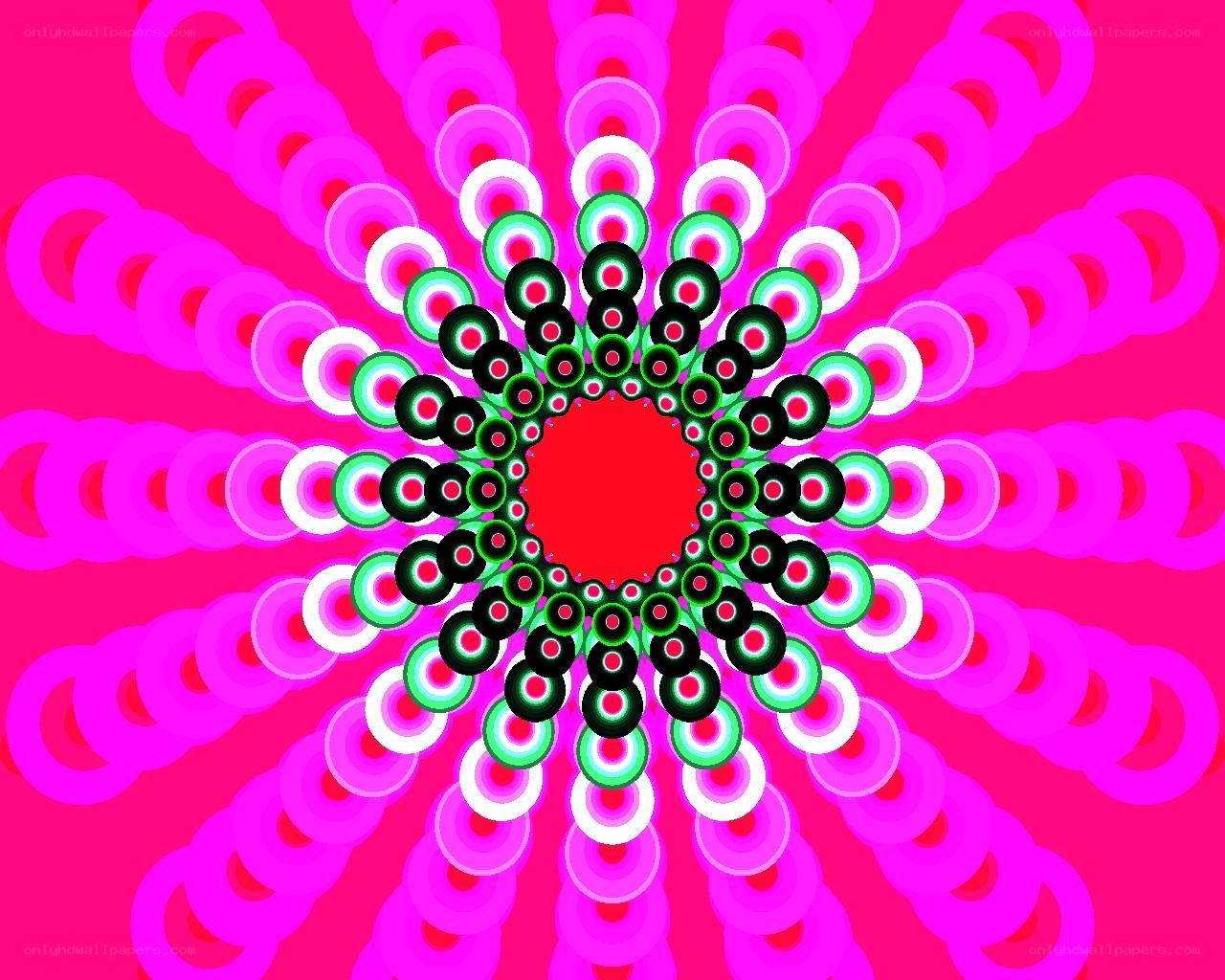 vibrant circular pattern