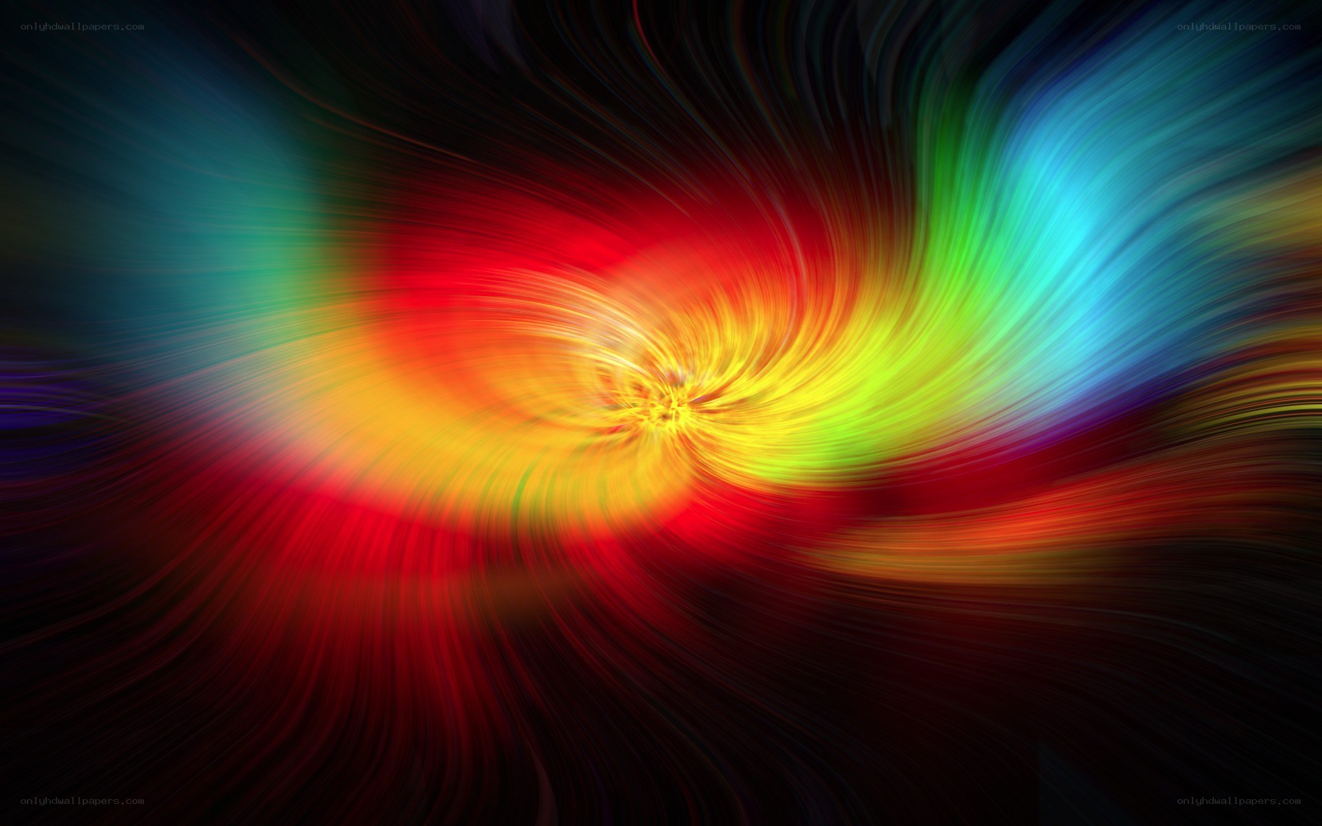 vibrant color swirl