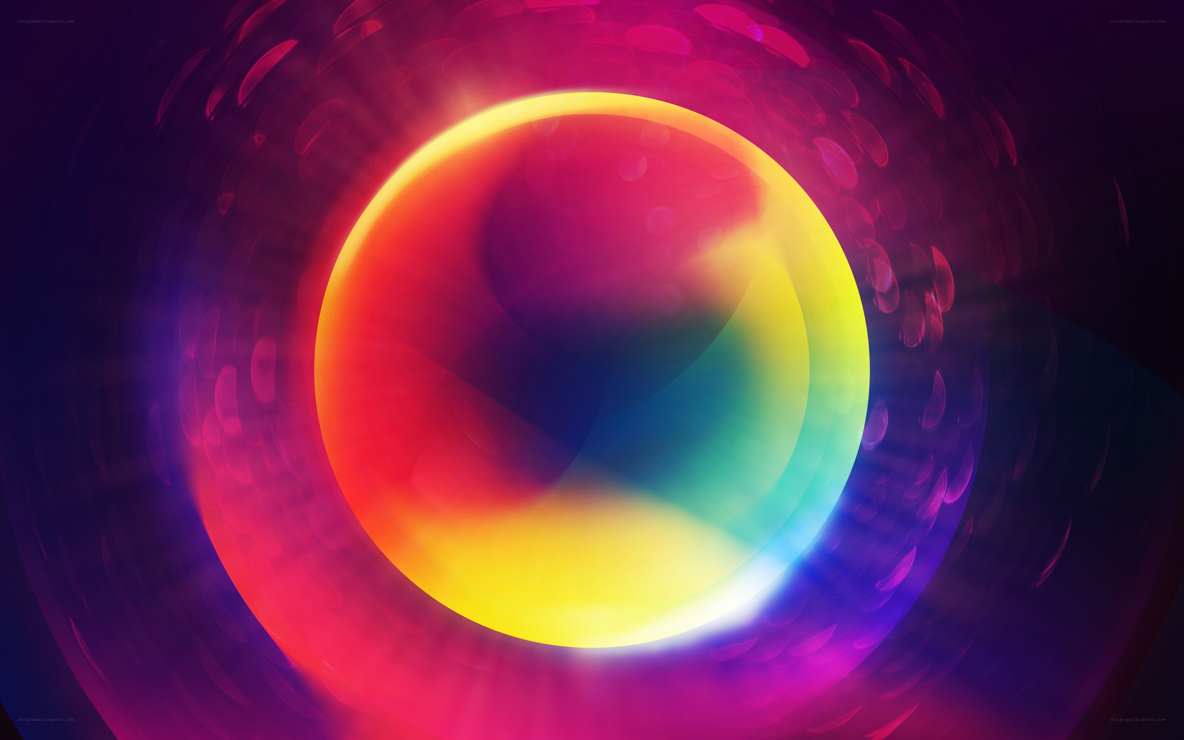 vibrant color swirl