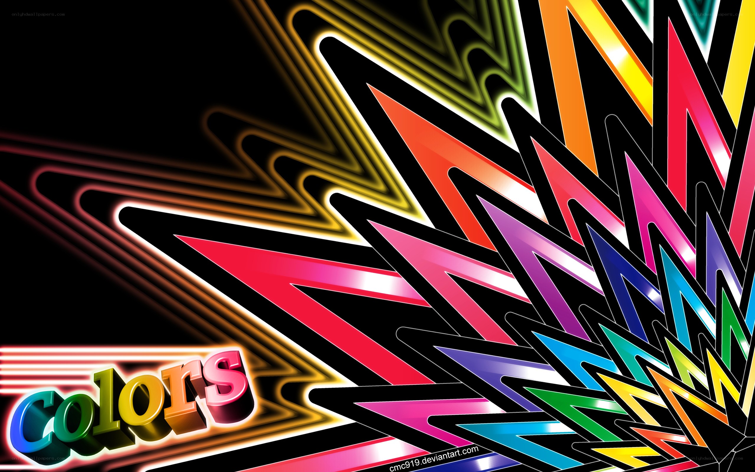 vibrant colorful abstract design