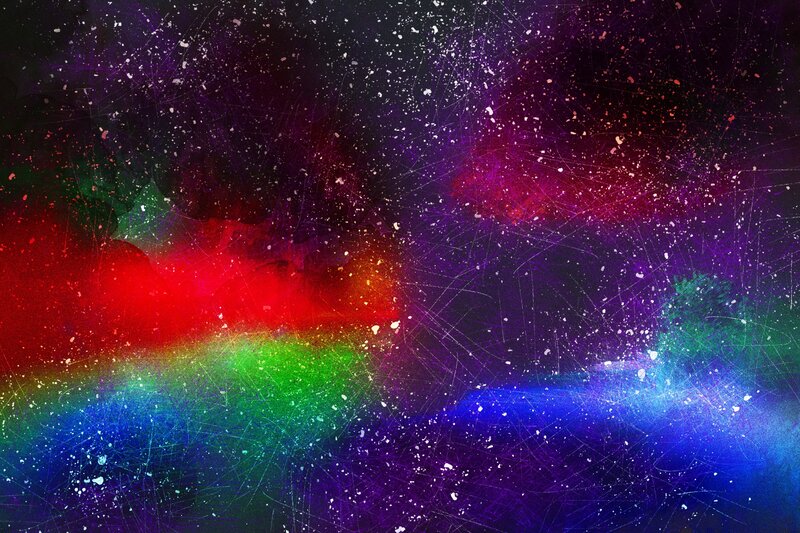 vibrant cosmic abstract background
