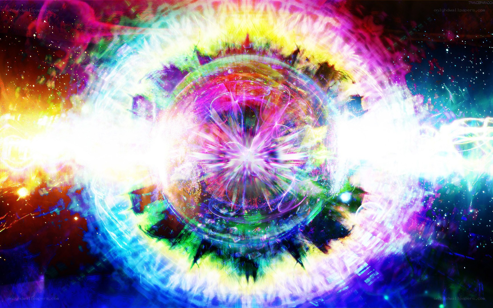 vibrant cosmic energy burst
