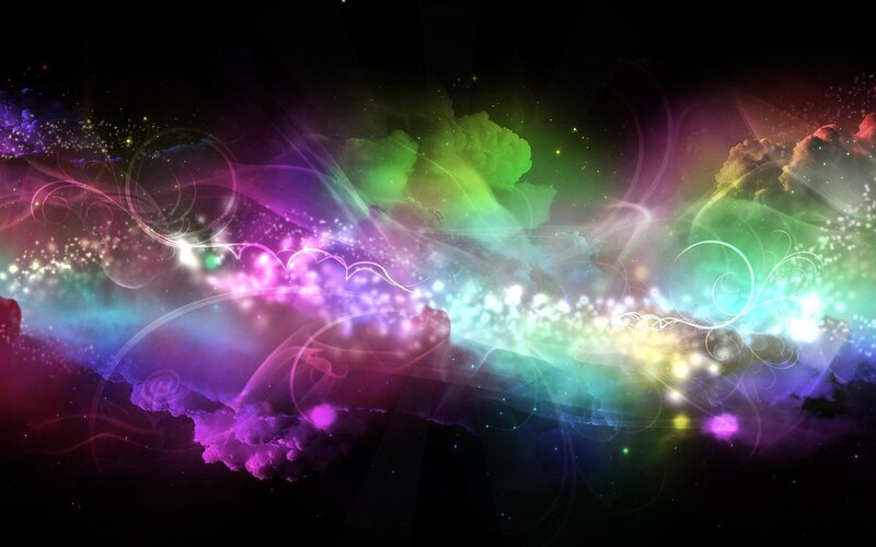 vibrant cosmic energy swirl