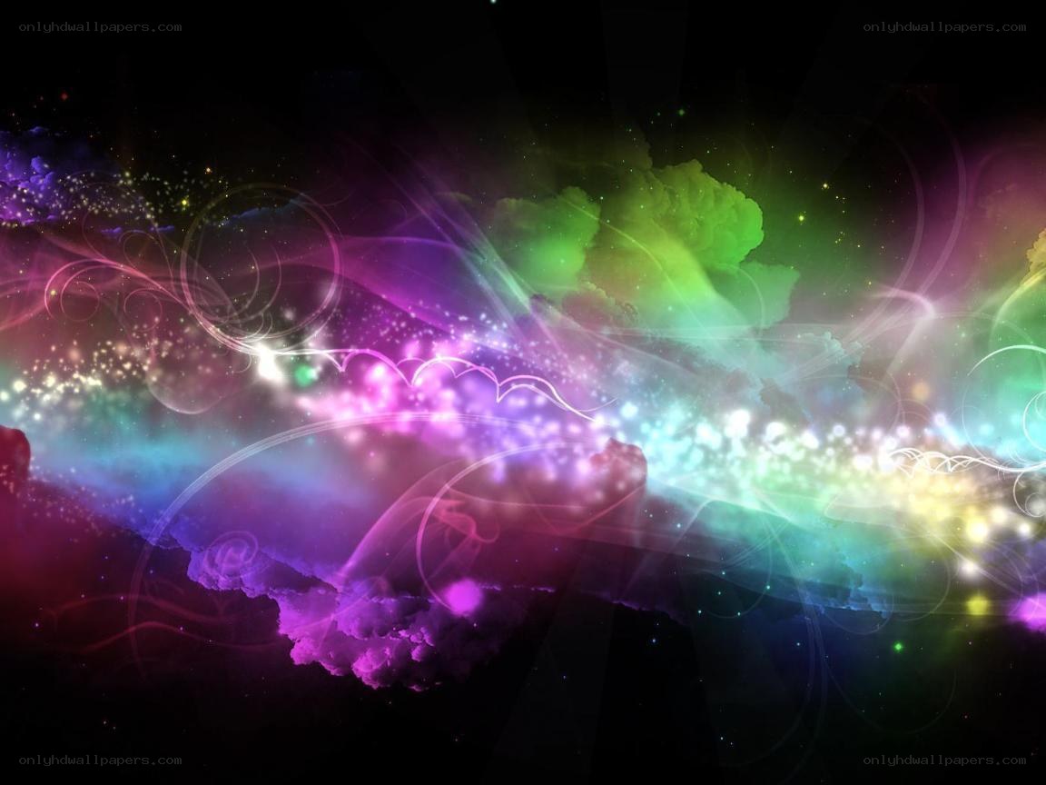 vibrant cosmic energy swirl