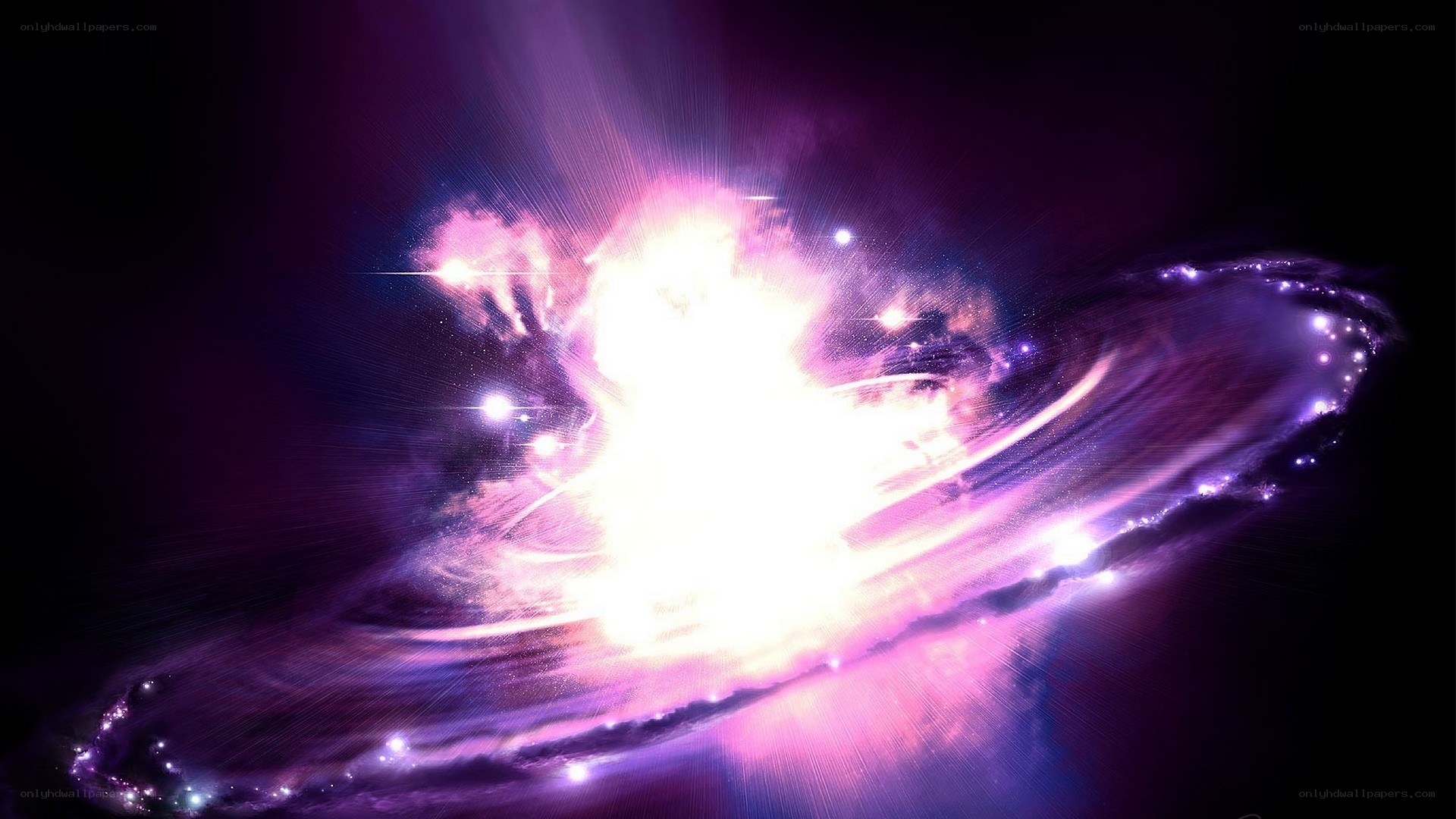 vibrant cosmic explosion