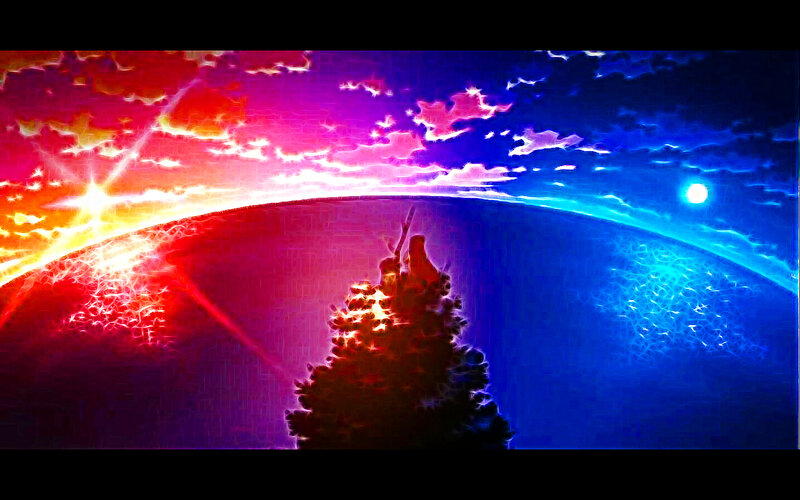 vibrant cosmic landscape