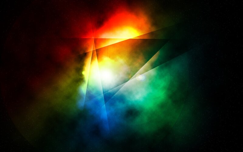 vibrant cosmic light burst