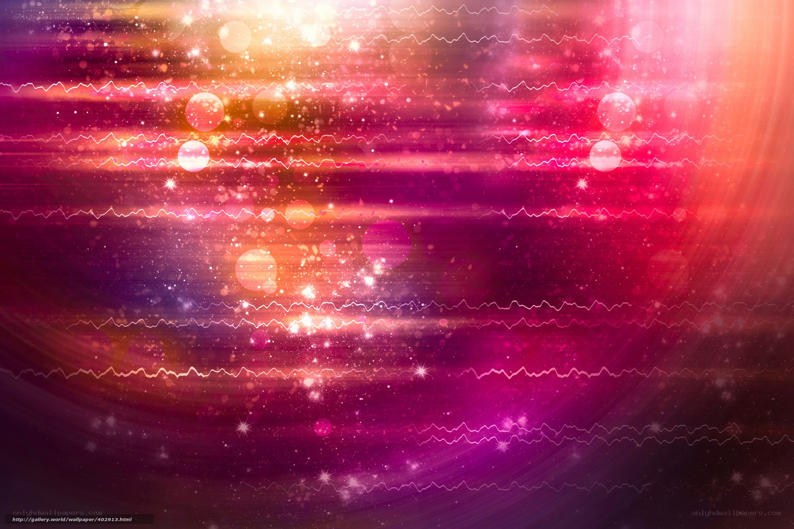 vibrant cosmic light waves