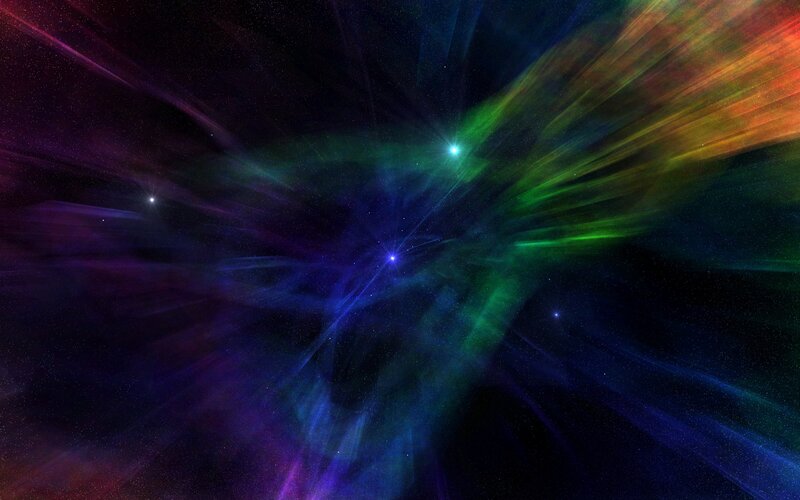 vibrant cosmic nebula
