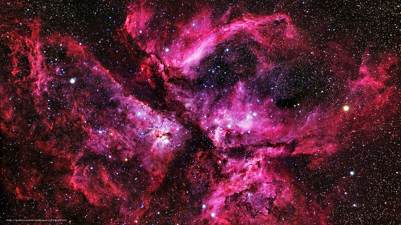Vibrant cosmic nebula