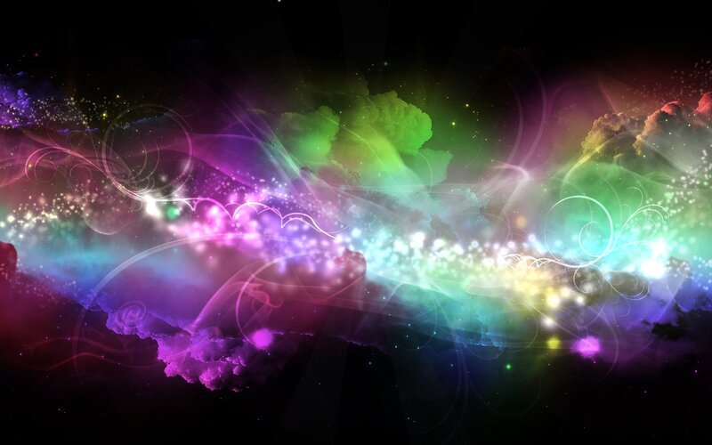 vibrant cosmic swirls