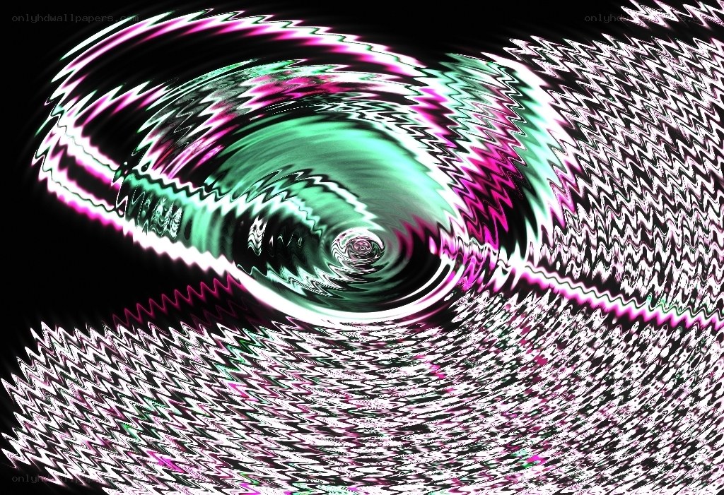 vibrant digital spiral pattern