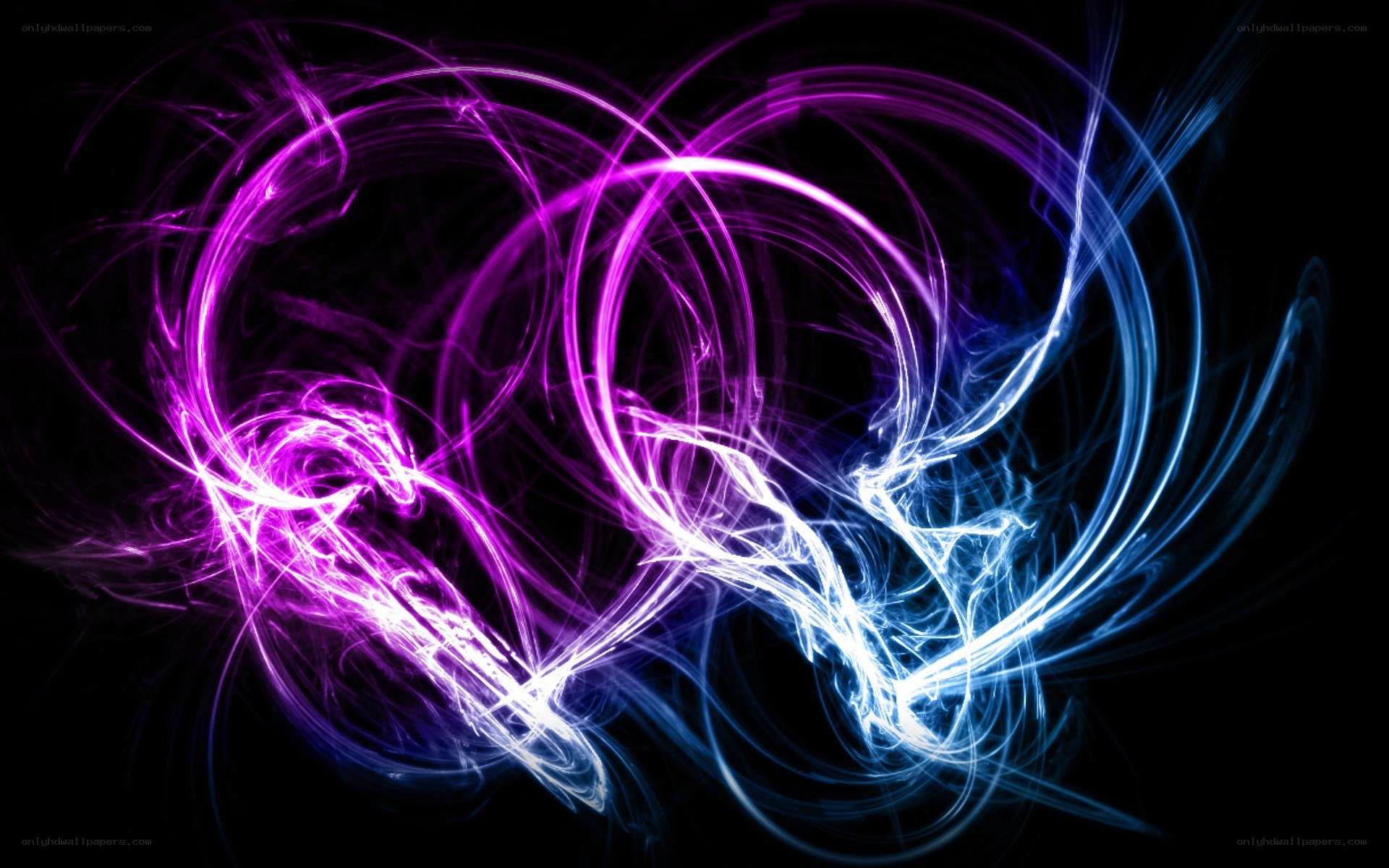 vibrant energy swirls