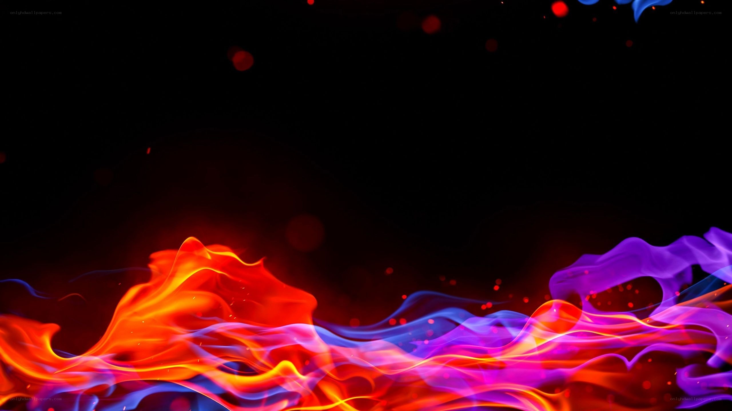vibrant flame waves