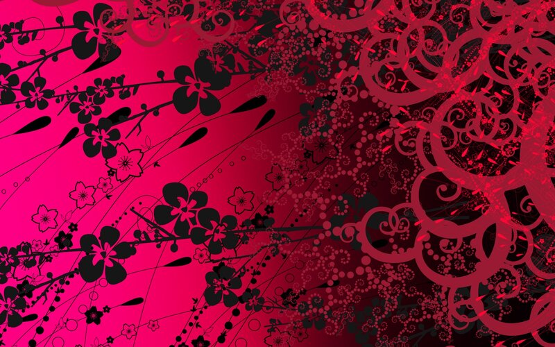 vibrant floral abstract design