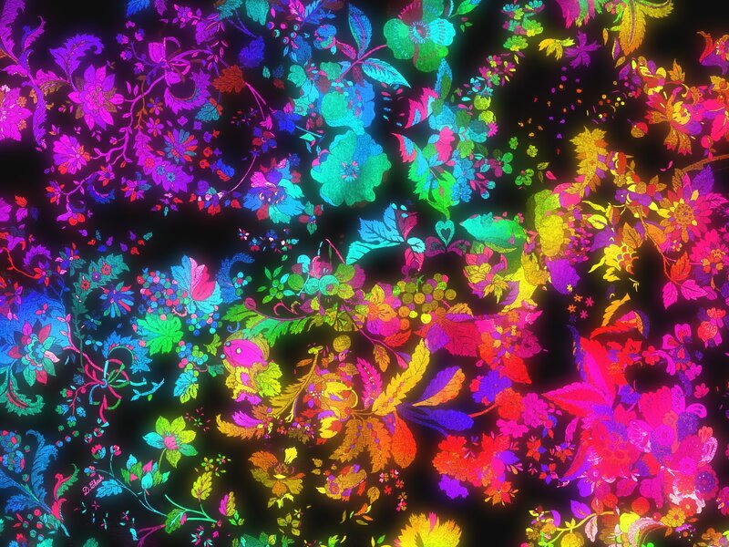 vibrant floral pattern