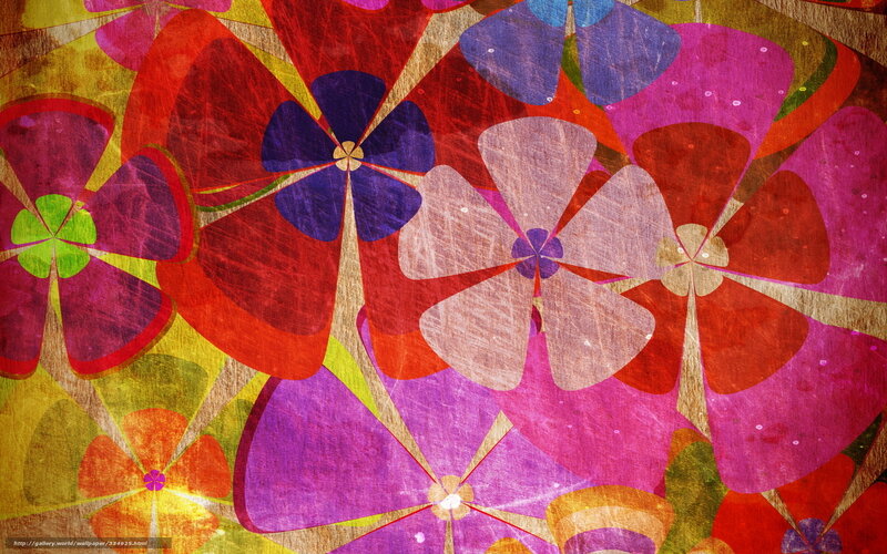 vibrant floral pattern art