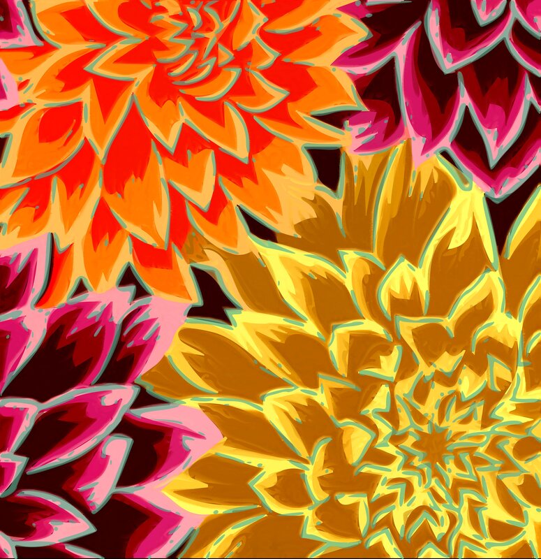vibrant floral pattern