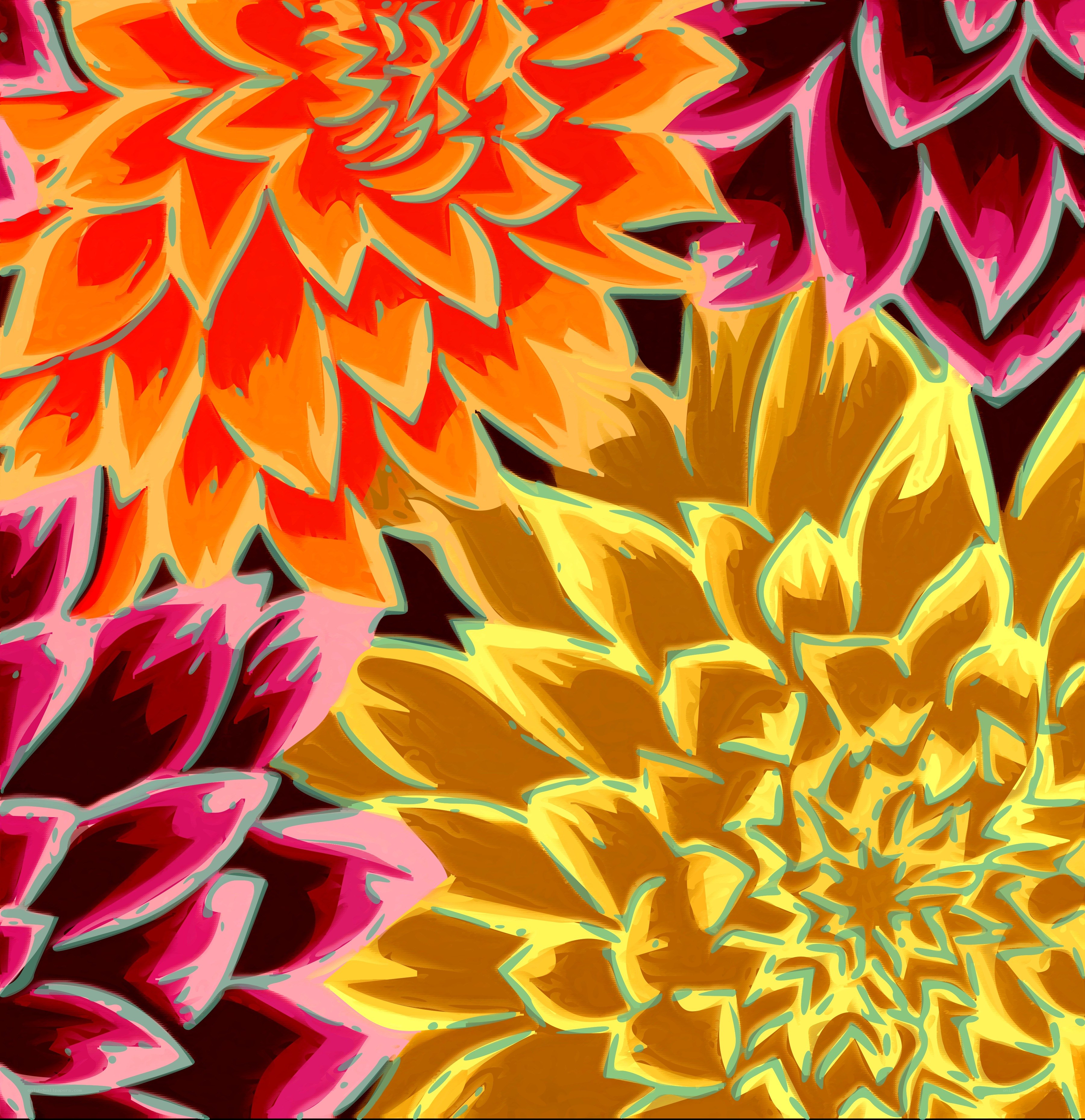 vibrant floral pattern