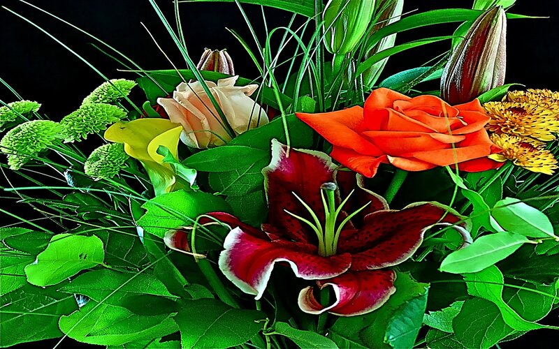 vibrant flower bouquet