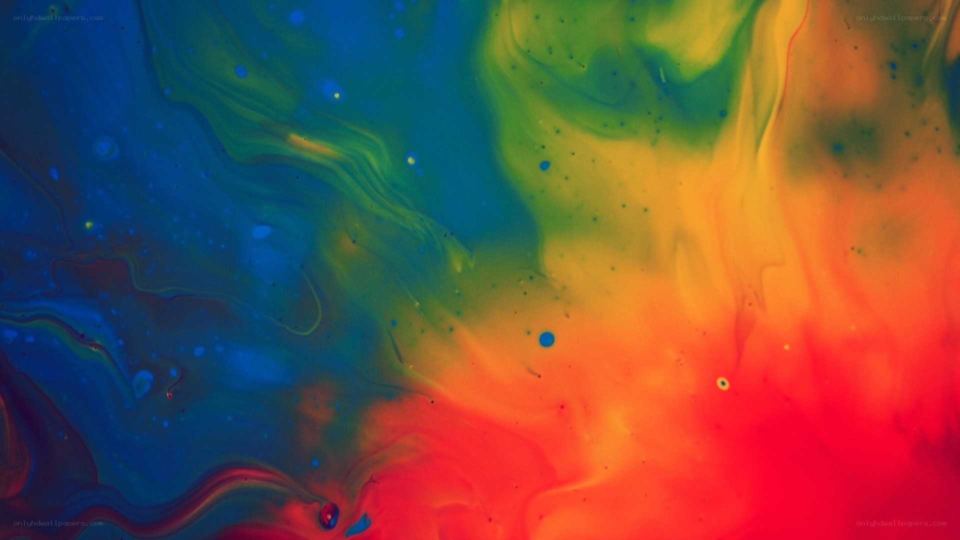 vibrant fluid color swirl