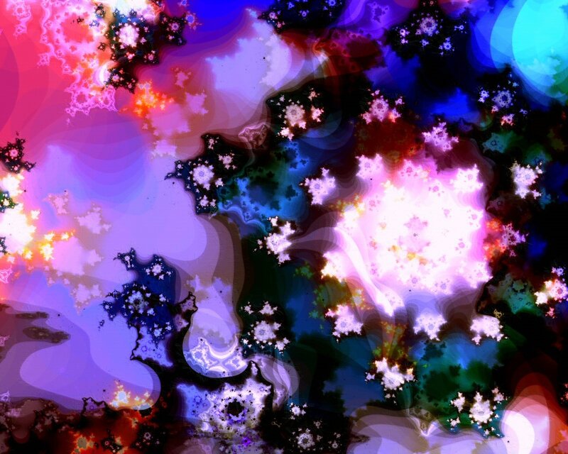 vibrant fractal abstract art