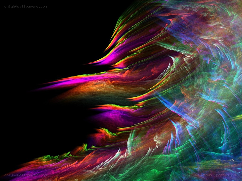vibrant fractal abstract art