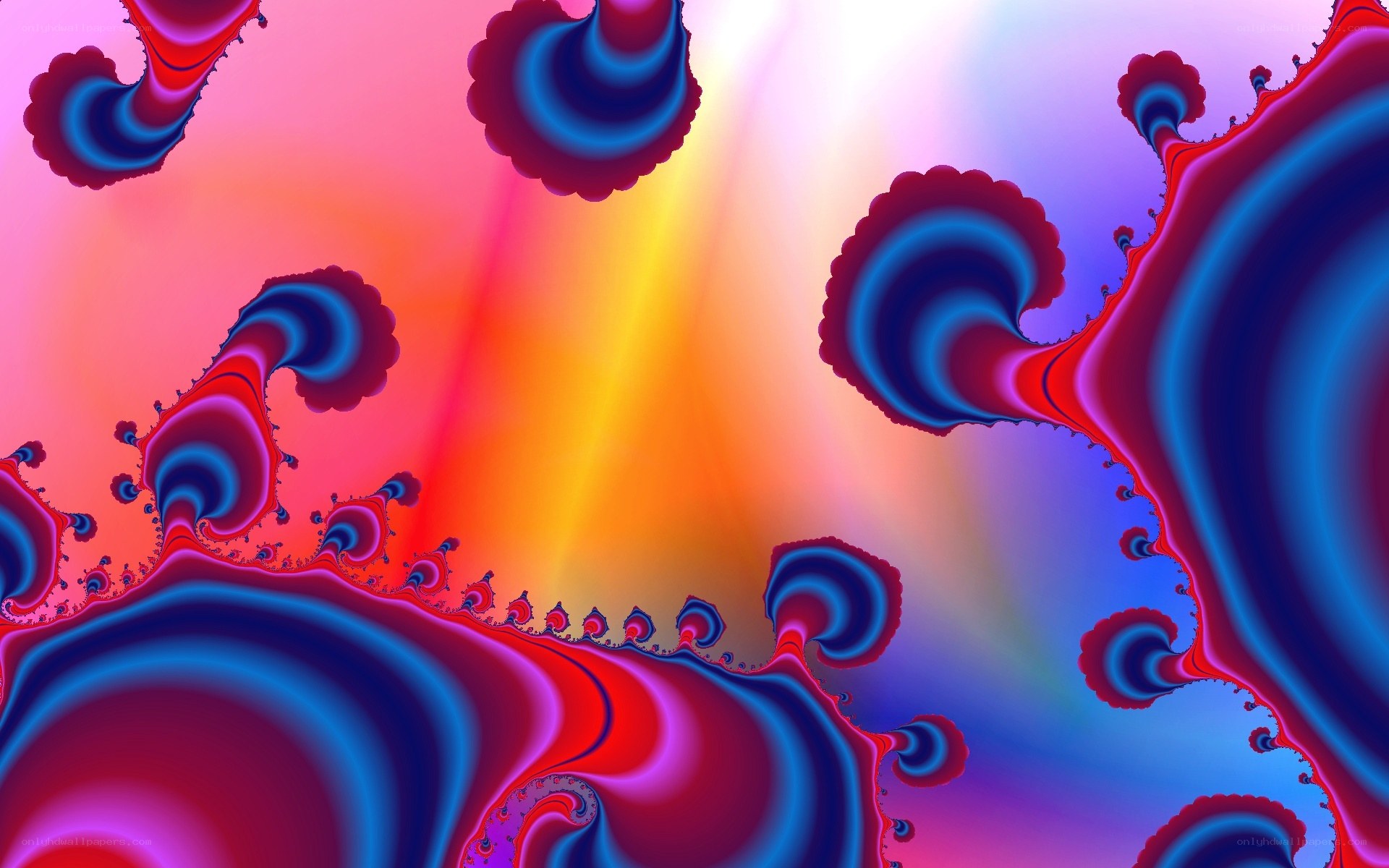 vibrant fractal abstract art