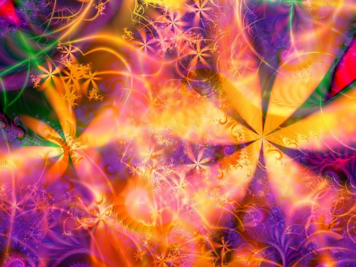 vibrant fractal abstract art