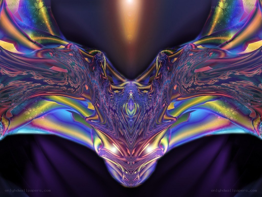 vibrant fractal abstract art