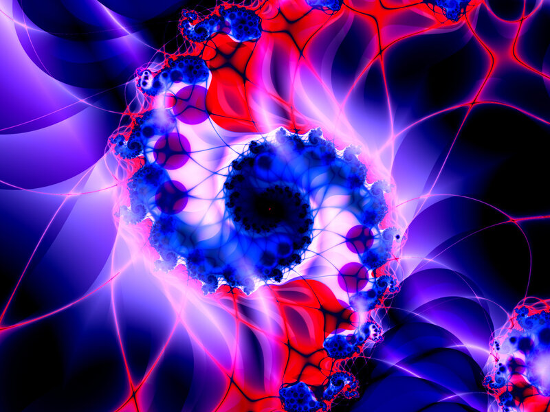 vibrant fractal abstract art
