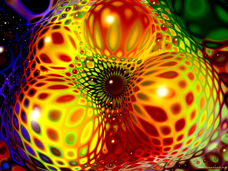 vibrant fractal abstract art