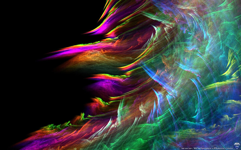vibrant fractal abstract art