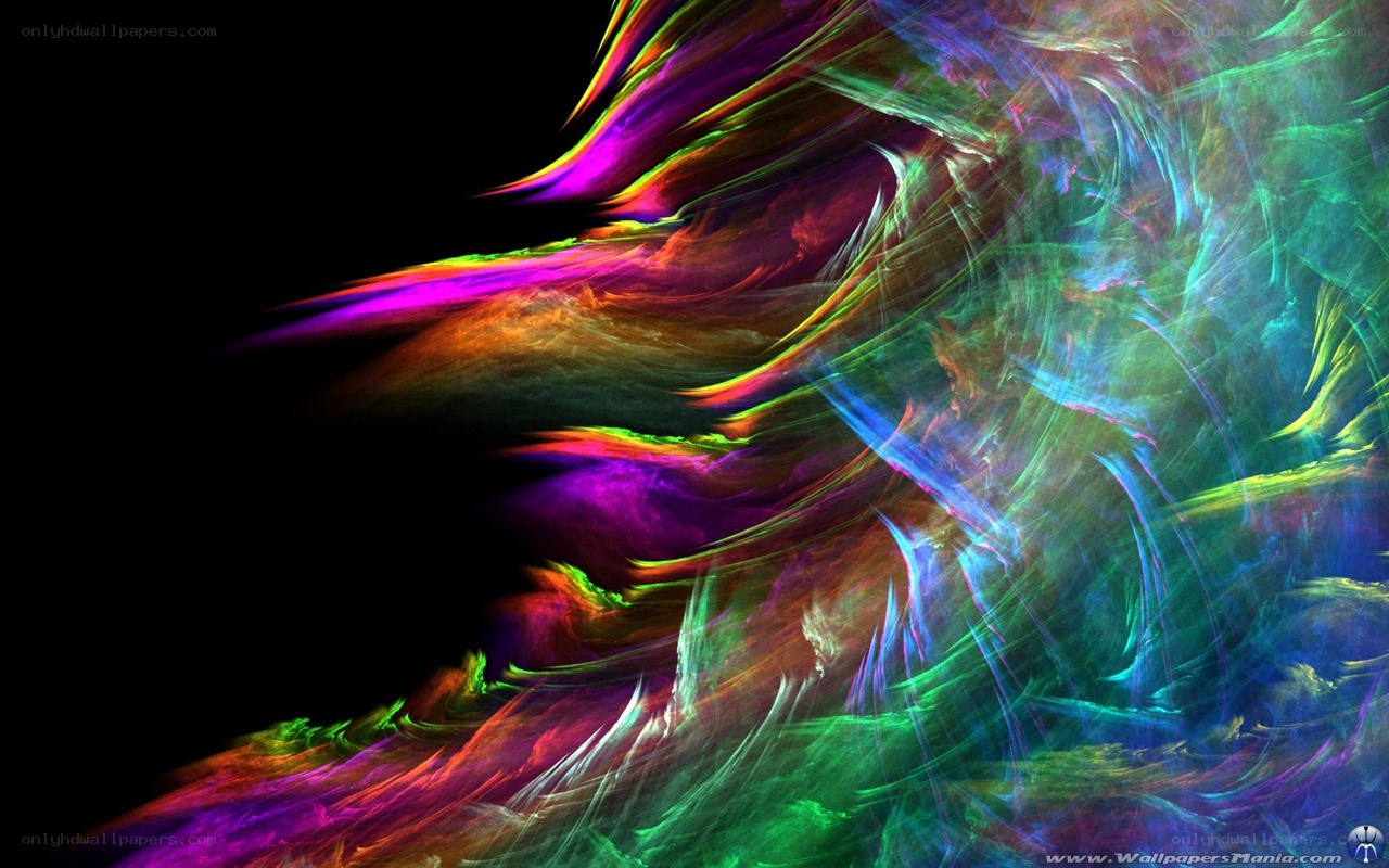 vibrant fractal abstract art