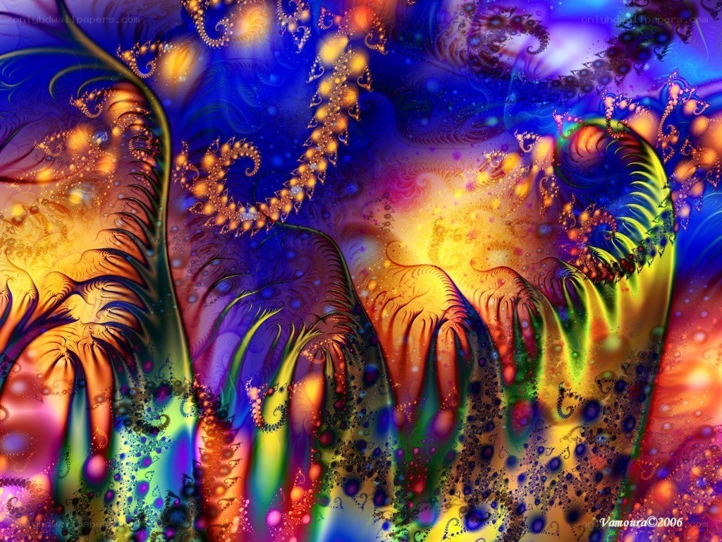 vibrant fractal art