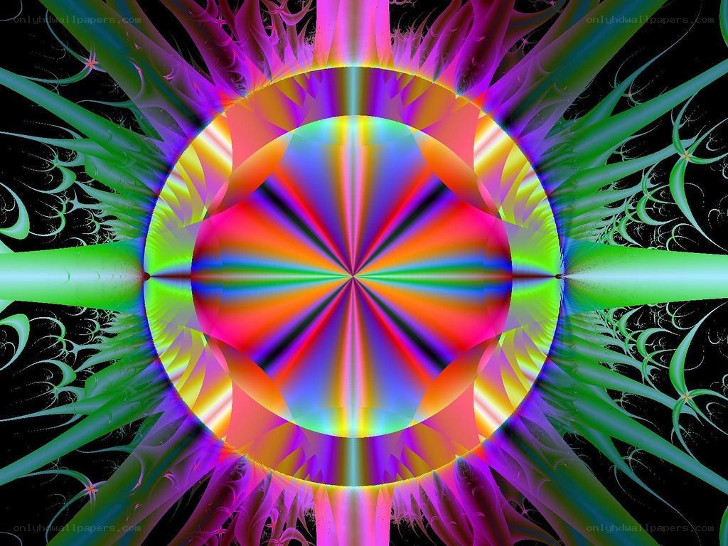 vibrant fractal art design