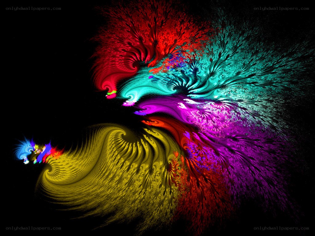 vibrant fractal art design