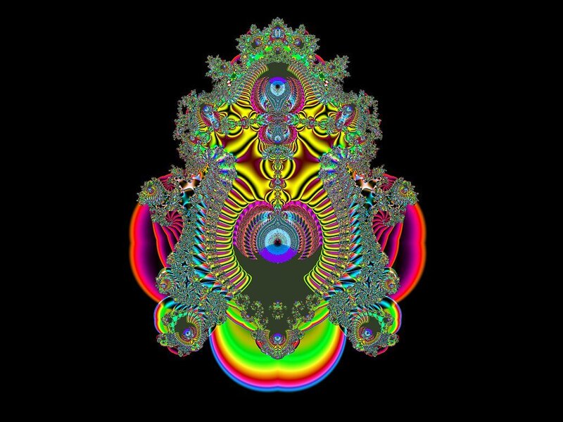 vibrant fractal art design