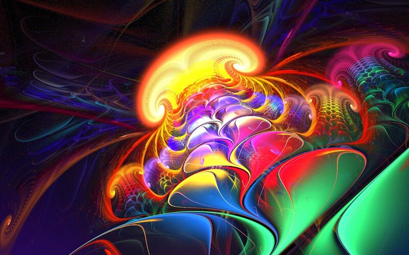 vibrant fractal art design